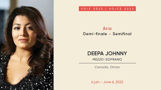 Deepa Johnny  CMIM VoixVoice 2022  DemifinaleSemifinal [upl. by Willner]