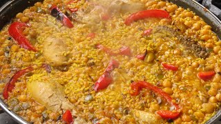 ARROZ CON POLLO Y GARBANZOS ❤️ A mi manera  Dime en comentarios cual es la tuya porfi 🤗 [upl. by Padegs516]