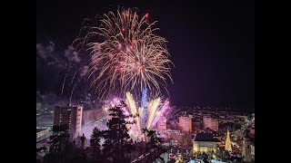 Revelion 2024 la PiatraNeamț  Spectacolul de artificii [upl. by Elocyn]