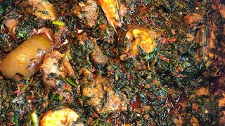 HOW TO MAKE EFORIRO  best Nigerian Vegetable soup recipe besteforirorecipe [upl. by Zoubek832]