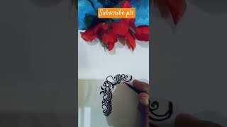 Easy B shape mehndi design ❤️💞viralvideomehnditrending [upl. by Ecinaj493]