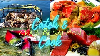 Catch amp Cook CRAB amp ALASKAN SALMON [upl. by Alad443]