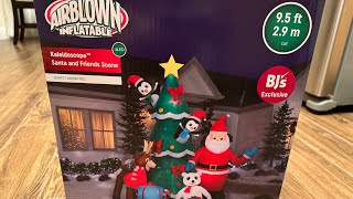 Santa and friends scene 95ft BJ’s exclusive inflatables christmas santa christmas2023 penguin [upl. by Notsuj]