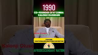 KALONJI OLUSEGUN COFOUNDER NCOBRA 1990 AFRODESCENDANTORG [upl. by Yattirb]