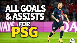 Lionel Messi  All Goals and Assists for PSG [upl. by Cecilio989]