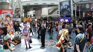 Anime Expo AX 2023 Full Walkthrough Walking Tour Video 4k Stabilized [upl. by Olram]