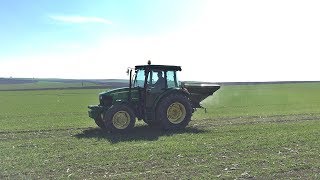 John Deere 5725 Buğday Gübre Atımı 2017 Part II [upl. by Shumway]