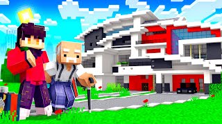 MOVING INTO MY NEW HOUSE IN A NEW MINECRAFT CITY [upl. by Ecerahs206]