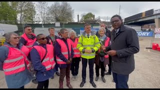 Darren Henry MP at Beeston Station [upl. by Akceber]