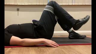 Supine lying resistance band exercises for the lower limb [upl. by Jessen]