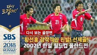 quot황선홍 감각적인 왼발 발리슛 선제골 터집니다quot 2002년 한일 월드컵 폴란드전 다시 보는 골장면  SBS  2018 러시아 월드컵 [upl. by Nyrrad346]