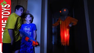 The Ghost Scarecrow Haunts Ethan and Cole Sneak Attack Squad Halloween [upl. by Federico]