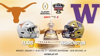 2023 College Football 2 Washington vs 3 Texas CFP SEMIFINAL SUGAR BOWL Preview  Prediction [upl. by Sandye]