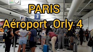 Aéroport Orly 4 Arrivée avec toutes les étapes من وصول الطائرة حتى مغادرة المطار 4اورلي [upl. by Fidelio]