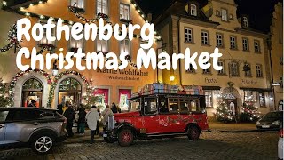 Rothenburg ob der Tauber Christmas Market virtual tour in 4K Fascinating Romantic Road Germany [upl. by Carson]