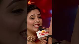 Sreemukhi tana paatato andarki shock ichindi🎤😲  SAREGAMAPA Telugu shorts  Sun 9PM  Zee Telugu [upl. by Arhas]