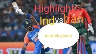 Highlights Ind vs ban 1st T 20 match mayank ka tufan varun spin jaduger aur hardhik ka batting 💪 [upl. by Yeclek]