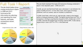 Modelled Writing Task 1 Pie Charts Academic IELTS Writing Task 1 [upl. by Novick588]