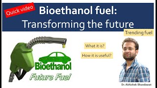 What is bioethanol How is it made Basic principle Future fuel Renewable energy [upl. by Oralie]