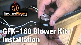 GFK160 Fireplace Blower Fan Kit Installation [upl. by Tremann]