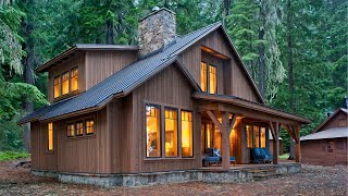 Cabin House Ideas  2 Storey Wooden House Design [upl. by Ilaire]