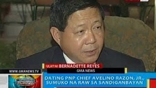 BP ExPNP Chief Avelino Razon Jr sumuko na sa Sandiganbayan [upl. by Onairot]