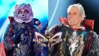 The Masked Singer  Michael Bolton  Wolf  Performances and Reveal [upl. by Nnylatsyrk255]