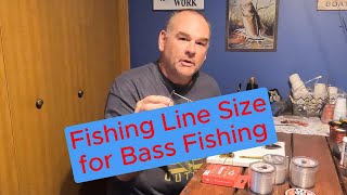 Fishing Line Size for Bass Fishing  Bass Fishing Tips [upl. by Naleag345]