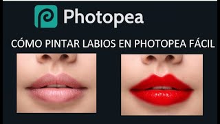 Cómo pintar labios en photoshop photopea photopea photoshop tutorial diseñografico education [upl. by Gent]