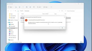 Operation did not complete successfully because the file contains a virus windows11 solved proble [upl. by Narba]