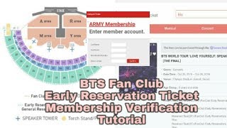 How to Verify ARMY Membership for Fan Club Early Reservation Ticket [upl. by Anida]