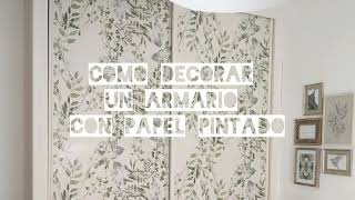 CÓMO DECORAR UN ARMARIO CON PAPEL PINTADO  FADRIQUE ATELIER VLOG [upl. by Malca]