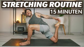 Yoga Ganzkörper Stretching Routine für jeden Tag  15 Minuten Dehnen amp Entspannen [upl. by Norven341]