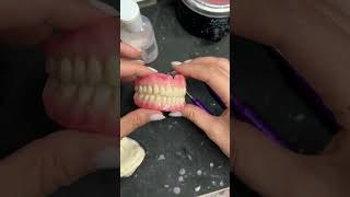 Acrylization of denture in prosthodontics prosthodontics shorts viral trending satisfying [upl. by Yenot]