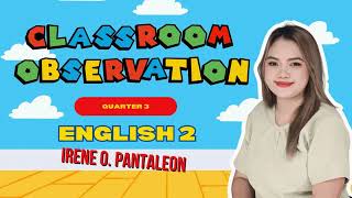 synonyms and antonyms grade 2 quarter 3 week 3 classroom observation 2024 [upl. by Tenaj222]