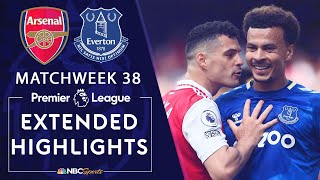 Arsenal v Everton  PREMIER LEAGUE HIGHLIGHTS  5222022  NBC Sports [upl. by Yadsnil758]