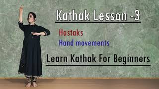 Kathak Dance Lesson 3  Learn Kathak For Beginners  Hastaks  Himani Saraswat  tutorial [upl. by Jezabel]