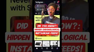 How To Access Instagram’s TWO 2️⃣ HIDDEN CHRONOLOGICAL Feeds 😱 [upl. by Odnumde]