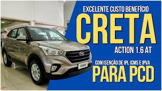 Hyundai Creta Action 16 AT PCD  Guia Completo com Isenções  Mundo Auto [upl. by Catt]