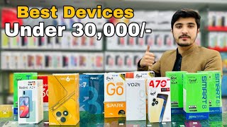 Best Devices Under 30000 realme infinix redmi itel tecno [upl. by Frye154]