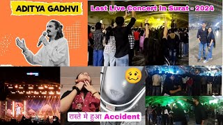 Aditya Gadhvi Live Concert Surat2024  Kaviraj Ni Moj  viral adityagadhavi vlog liveconcert [upl. by Eelymmij]