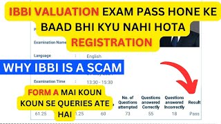 IBBI VALUATION EXAM IS A SCAM EXAM KE BAAD BHI REGISTRATION KYU NAHI HOTE  PRKENGINEERS BANK [upl. by Adnohser]