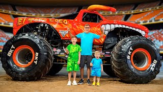 Roma and Diana visited MONSTER JAM Show 2024 [upl. by Zachery]