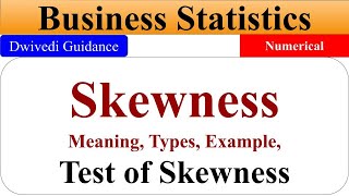 Skewness in Statistics Skewness of Frequency skewness meaning test of skewness business stats [upl. by Ateekahs]