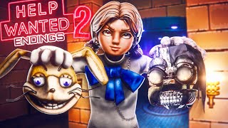 FNAF Ruin 2 CASSIE is NEW VANNY ALL Help Wanted 2 ENDINGS SECRETS amp EASTER EGGS [upl. by Htebezile]