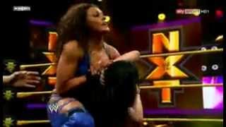 Tamina Snuka Vs Paige 050613 NXT [upl. by Llebpmac]