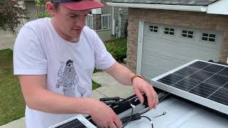 200W Renogy Van Solar Panel Installation [upl. by Warram]