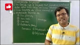 BIODEGRADABLE POLYMERS  DEFINITION amp EXAMPLES sadhanadhananjaya CHEMISTRY WINS chemistry [upl. by Atikel293]