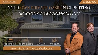 Your Own Private Oasis in Cupertino l Spacious Townhome Living [upl. by Canica]