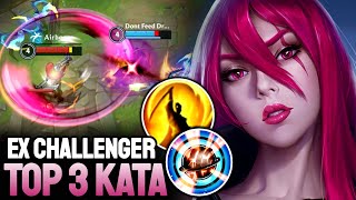 WILD RIFT KATARINA  TOP 3 KATARINA GAMEPLAY  EX CHALLENGER RANKED [upl. by Andromede]